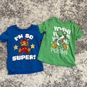 Boys Mario t shirt bundle